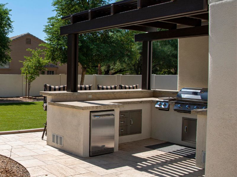 Cuisine d'extérieur pour le jardin et/ou la pool house
