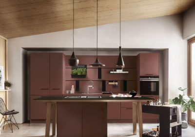 Cuisine noire et bois